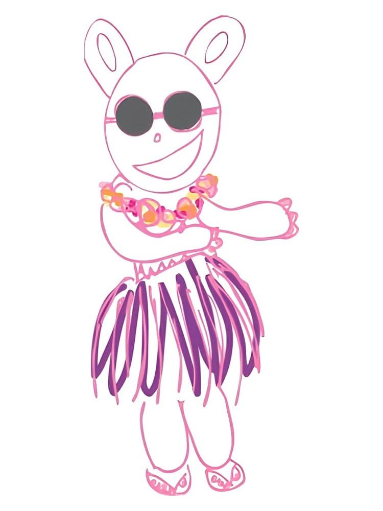 Little Miss Panda Gets Lei d